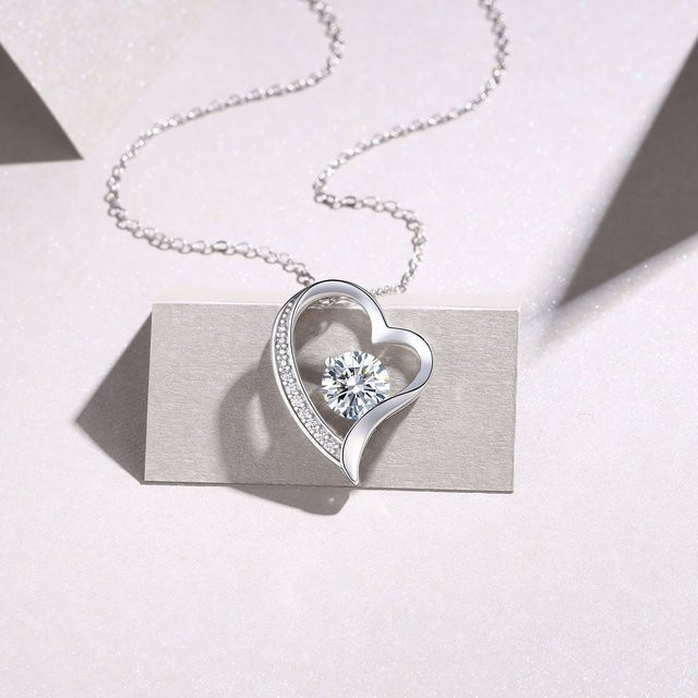SAY Halskette 925 Silber, vergoldet, Zirkonia, Damen - Bild 1