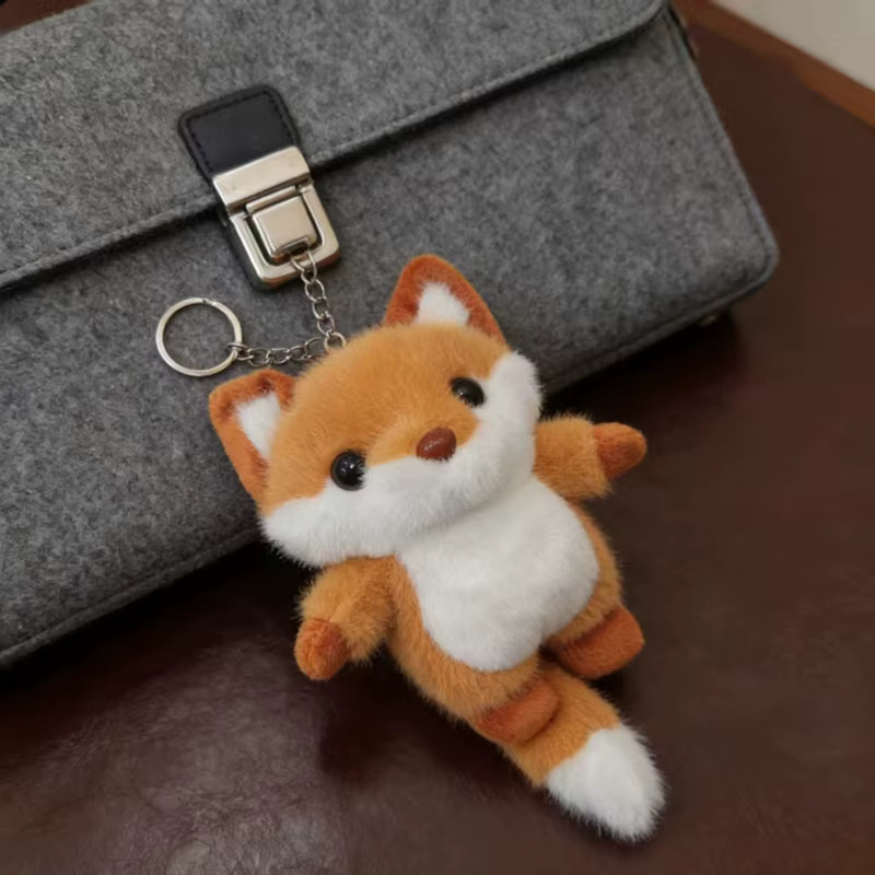 pangcangshu Fuchs-Spielzeug, Plüsch-Anhänger, Orange, Tiere - Bild 4