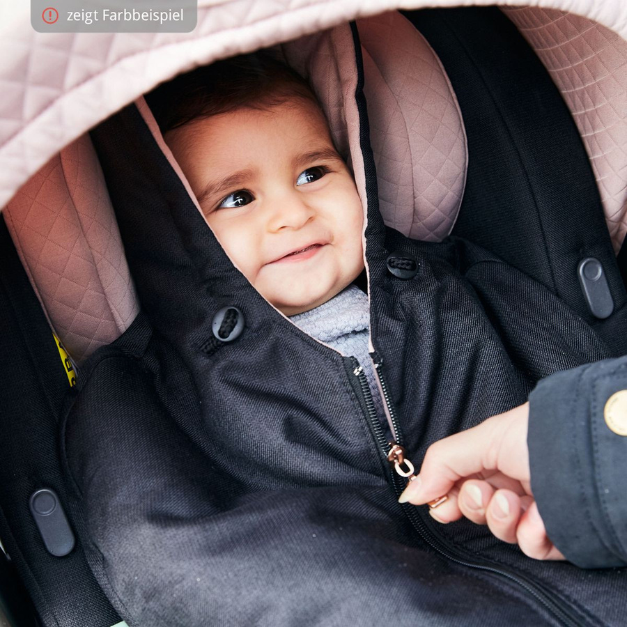 ABC Design Neugeborenen Fußsack Diamond Edition für Babyschale oder Babywanne in Pink und Grau - Bild 2