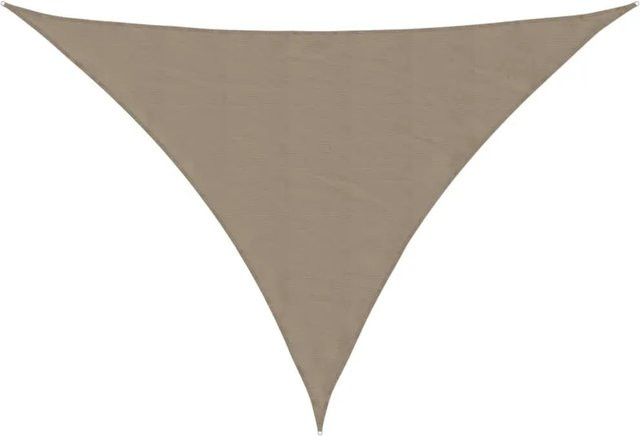 vidaXL Sonnensegel aus PU-beschichtetem Oxford-Gewebe, dreieckig, Taupe, B/T/H: 3 x 4 x 4 m - Bild 1