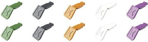 Knipex ColorCode Clips Zangenkennzeichnung Farbmischung 2, 10 Stück - Bild 1