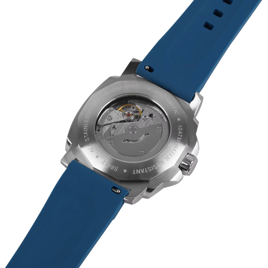 SEAKOSS Armbanduhr, Automatik, Edelstahl, 40 mm, Herren, Blau - Bild 2