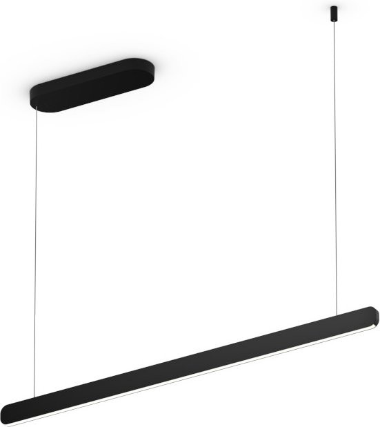Occhio Mito linear volo 100 up LED-Pendelleuchte in Schwarz matt mit Occhio air Modul und x-tra warm LED (2200K - 3500K) - Bild 1