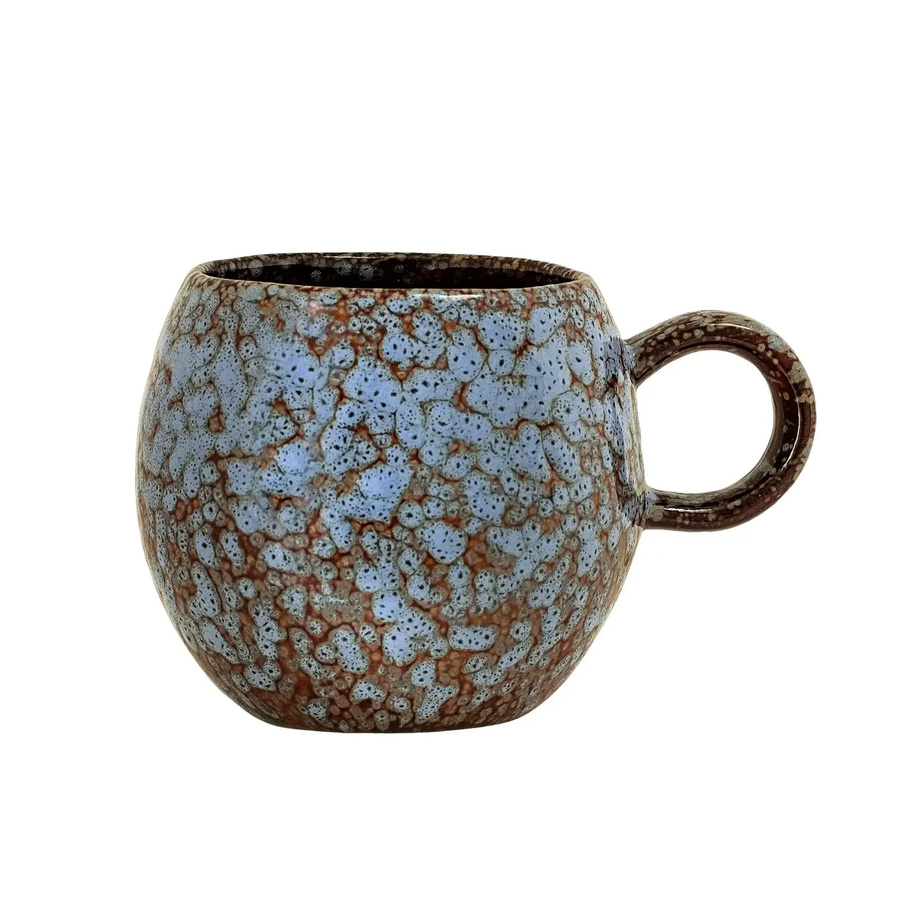 Bloomingville Becher Paula aus Steingut in Blau, 275 ml - Bild 1
