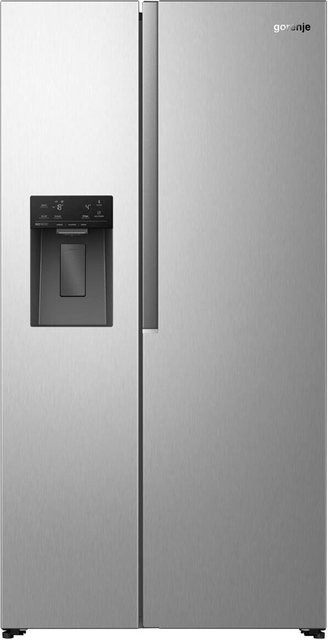 Gorenje Side-by-Side Kühlschrank NRS917E61X in Inox/Edelstahl, B/H/T: 91,1 x 178,6 x 61,5 cm - Bild 1