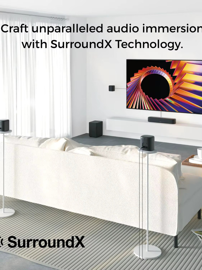 ULTIMEA 7.1-Kanal Soundbar mit Subwoofer und 4 Surround-Lautsprechern für Smart-TV, Schwarz - Bild 6
