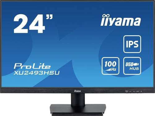 Iiyama ProLite XU2493HSU-B7 IPS Full HD Monitor, 23.8 Zoll, Schwarz, HDMI, DisplayPort - Bild 1