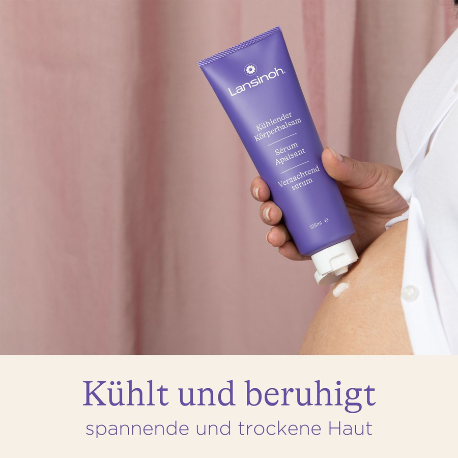 Lansinoh Kühlender Körperbalsam, 125 ml, Menthol, Hyaluronsäure, Jojobaöl, Aprikosenkernöl - Bild 2