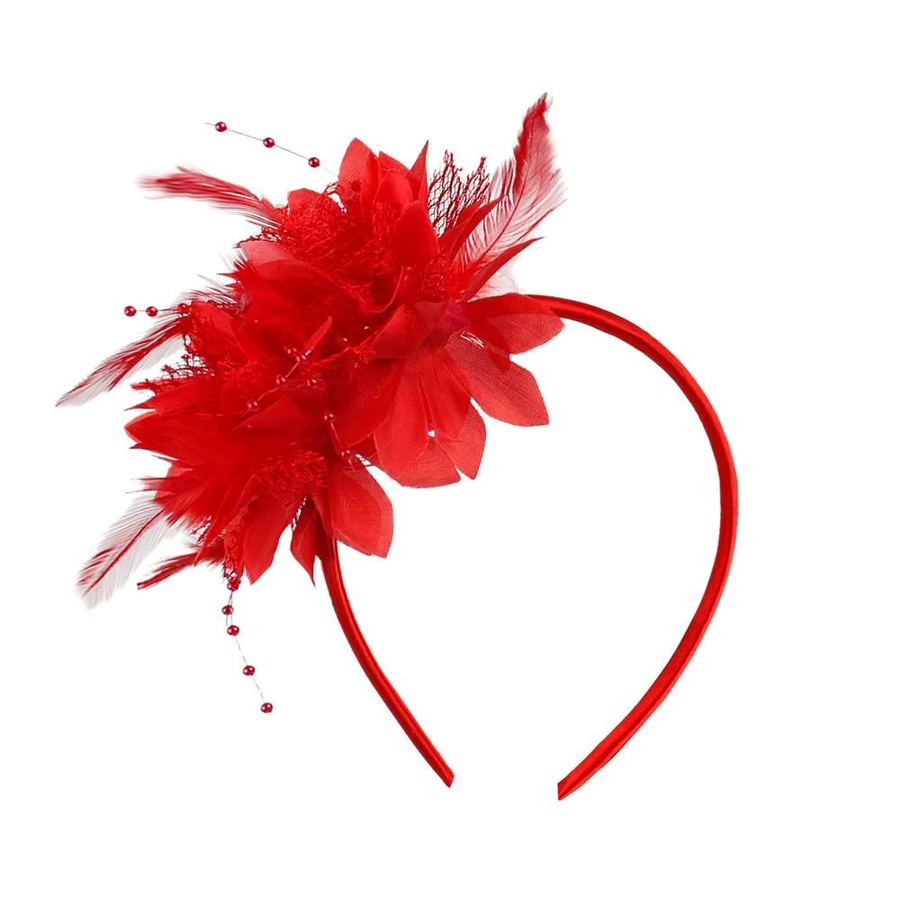 Feder-Stirnband, Blumen, Retro-Stil - Bild 2