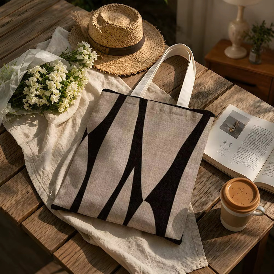 Art R-Reduced g-geometry Aufbewahrungstasche als große Schultertasche in Weiß und Multicolour - Bild 4