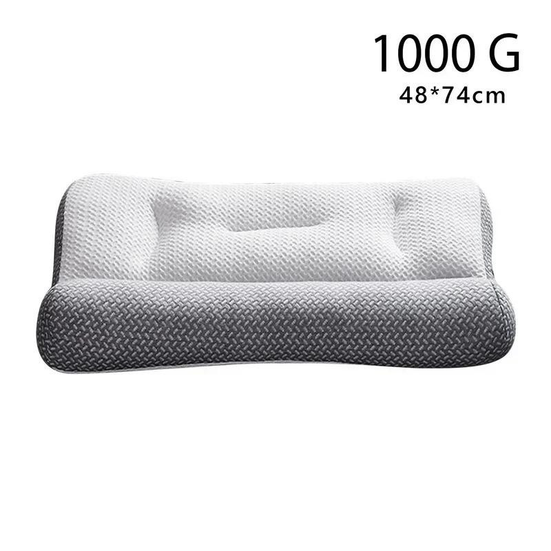 Orthopädisches langes Nackenkissen von Household supplies MH in Weiß aus Baumwolle und Polyester - Bild 4