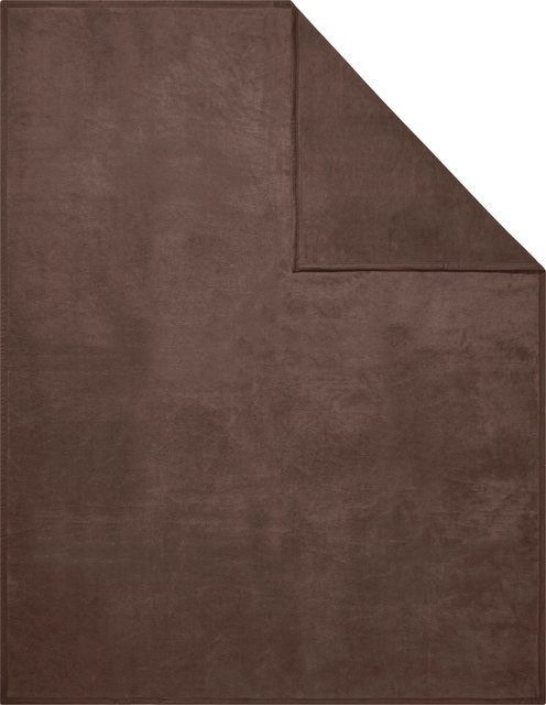 Ibena Wohndecke in Braun mit Baumwollanteil, B/T: 200 x 150 cm - Bild 1