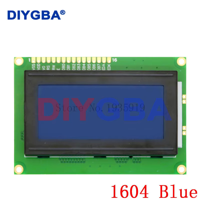DNIGEF LCD Modul Display 16x4 mit LED Hintergrundbeleuchtung in Gelb/Blau, SPLC780 HD44780 Controller und I2C Schnittstelle - Bild 2