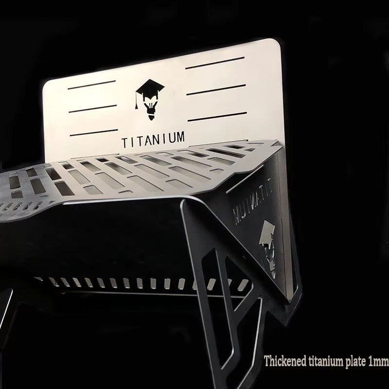Smilodon Tragbarer Titan Holzkohlegrill für Camping und Outdoor in Silber - Bild 4