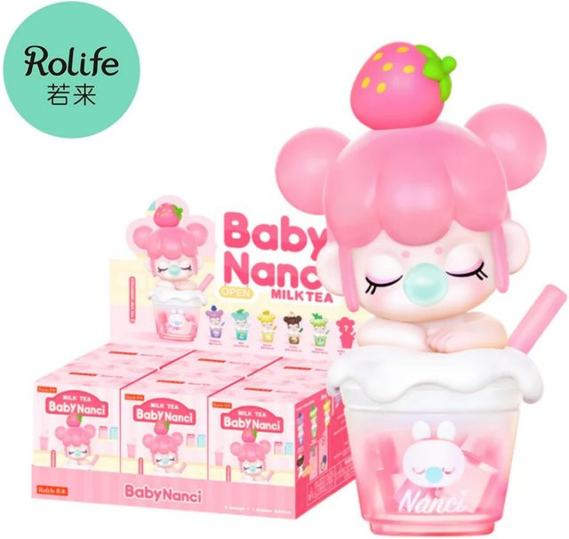 Robotime Rolife BabyNanci Milk Tea Series Blind Box Sammlerfigur mit 6 möglichen Motiven - Bild 1