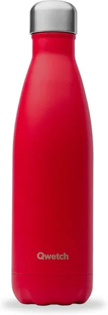 Isolierte Mattflasche Qwetch Originals in Rot, 0,42 l - Bild 1