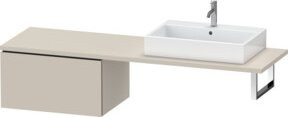 Duravit L-Cube Unterschrank mit Konsole, Tau Matt Beige, B/T/H: 72 x 54,7 x 40 cm - Bild 1