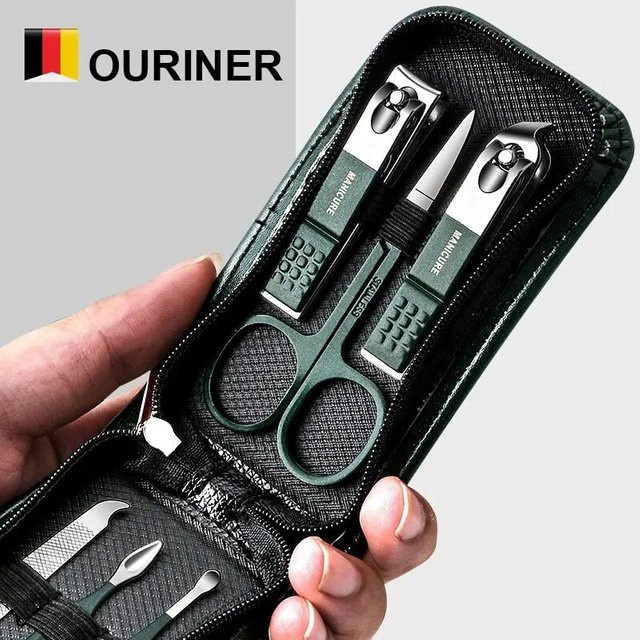 Ouriner Maniküre-Set, 6-teilig, Schwarz, Unisex - Bild 1