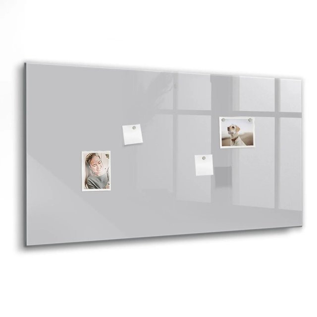 Tulup Magnettafel aus Glas in Hellgrau, B/H: 120 x 60 cm - Bild 1