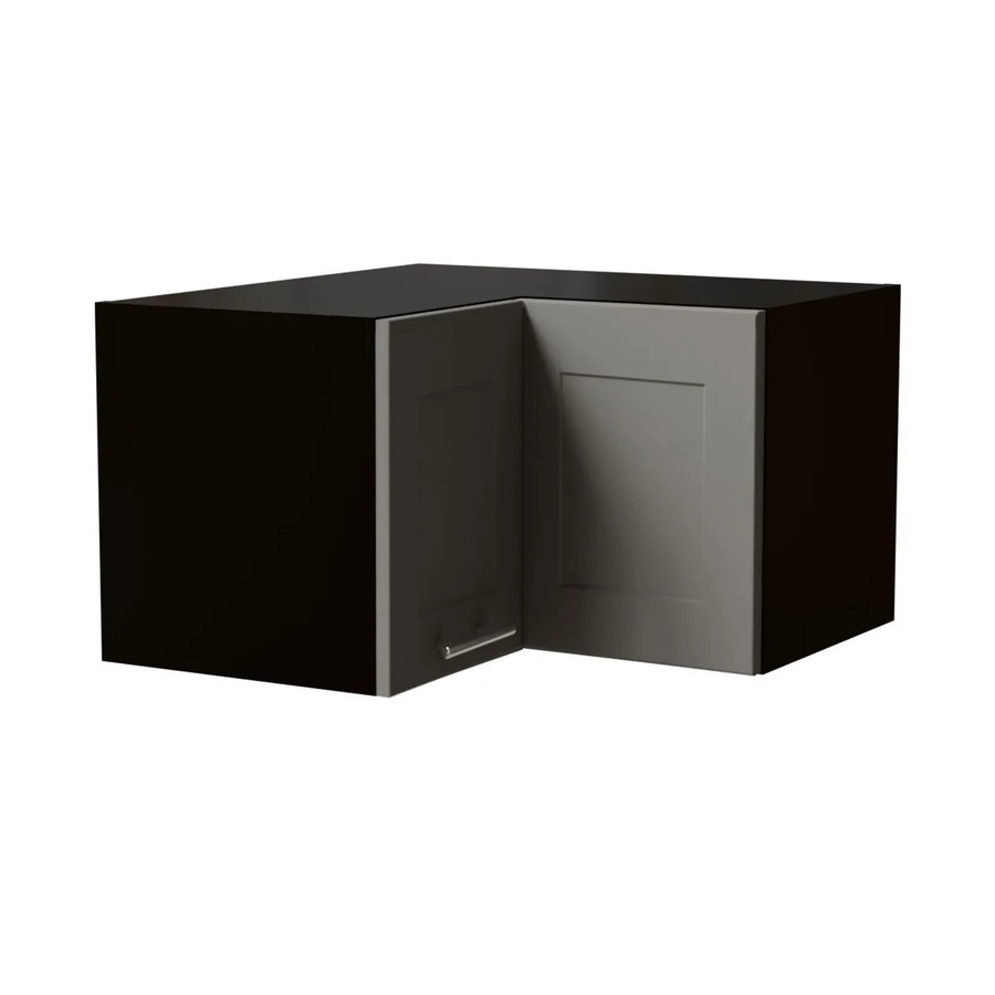 Feldmann-Wohnen Eckhängeschrank Oslo modern in Schwarz und Staubgrau Matt B/T/H: 60 x 60 x 36 cm - Bild 2