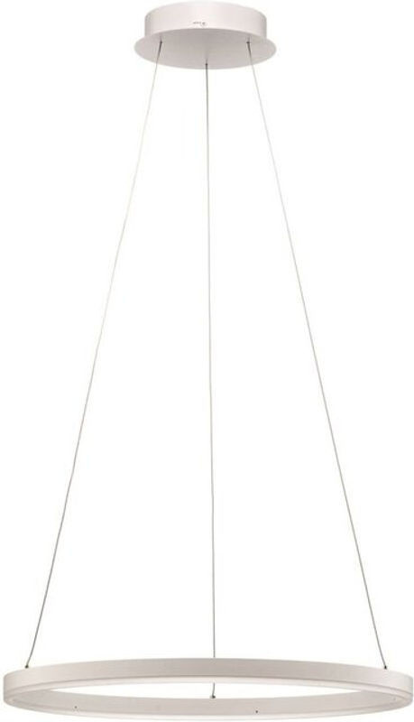 Arcchio LED Hängeleuchte Pendelleuchte in Weiß, minimalistisches Design aus Metall und Acryl, dimmbar, Durchmesser: 60 cm - Bild 1