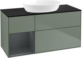 V&B Waschtischunterschrank Finion in Lackoptik, Breite: 120 cm, Tiefe: 50,1 cm, Höhe: 50,1 cm - Bild 1