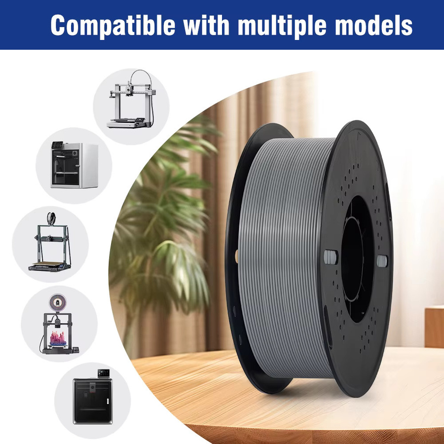 KINGROON PETG Filament 1,75mm Grau, 10kg (10 Rollen) für FDM 3D-Drucker - Bild 6