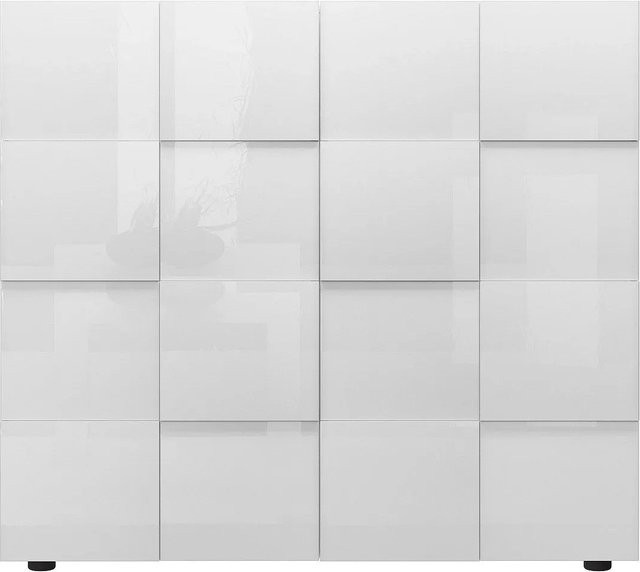 Sideboard Calisto Vente-unique Weiß lackiert Breite: 121 cm - Bild 1