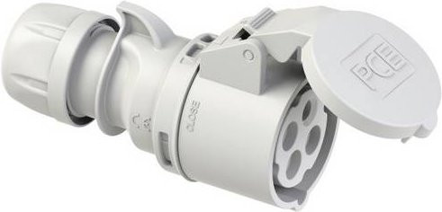 PC Electric Shark 224-1 CEE Kupplung 32A 4polig grau IP44 - Bild 1