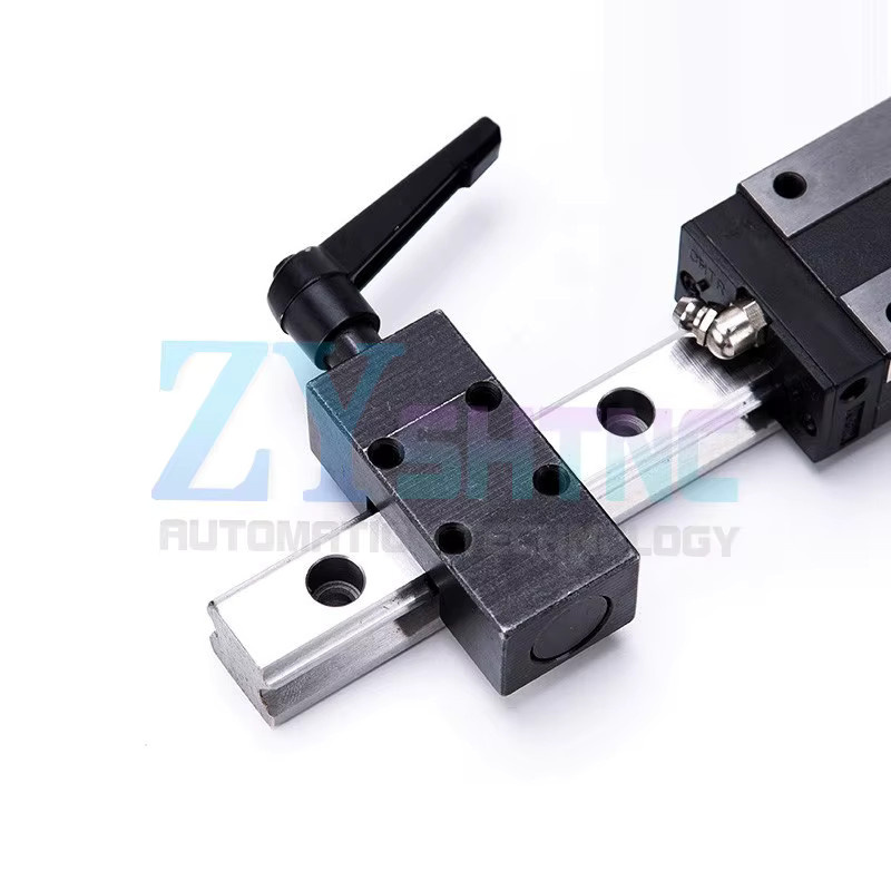 ZYSHTNC Linearführungsschiene Klemme als fester Ring und Gleitschloss aus Aluminiumlegierung oder Stahl für HGR15 HGR20 HGR25 HGR30 HGR35 HGR45 - Bild 3