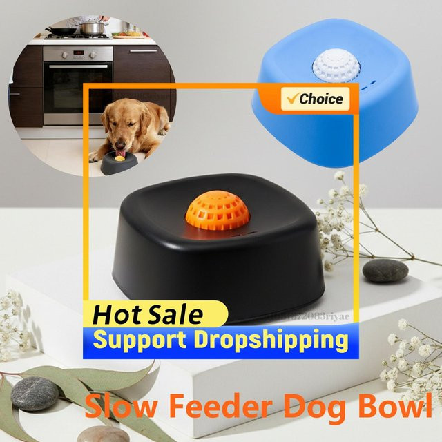 APWIKOGER Anti-Verschlucken Slow Feeder Hundenapf in Blau mit 3/4 Tasse Fassungsvermögen als Leckspielzeug für Joghurt oder Knochenbrühe - Bild 1