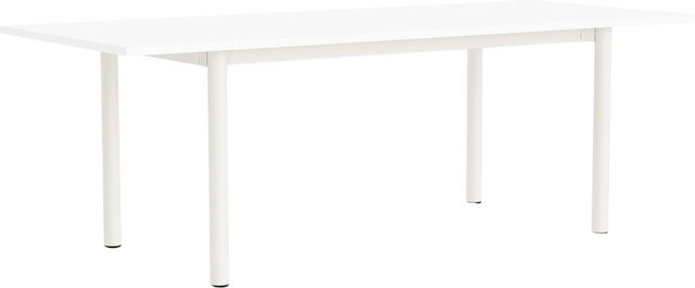 HAY Annex Tisch Overhang in Weiß mit rechteckiger Form für Essräume, Arbeitsräume und Gemeinschaftsräume - Bild 1