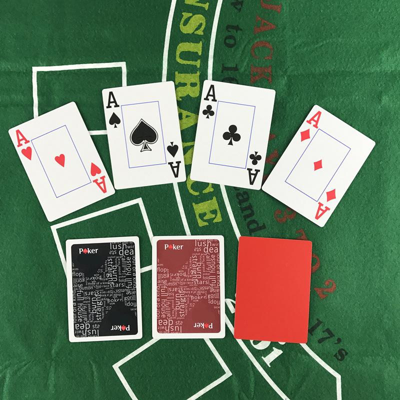2-teiliges Set Pokerkarte Texas Hold'em Wasserdicht Matt poliert - Bild 5