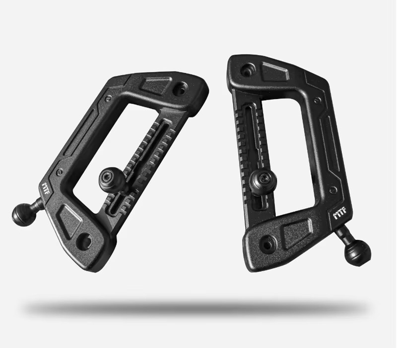 JZYDS Handyhalterung für die A-Säule passend für BAIC 212 T01 24-26 aus Aluminiumlegierung in Schwarz mit MTF-Handgriffverlängerung - Bild 3