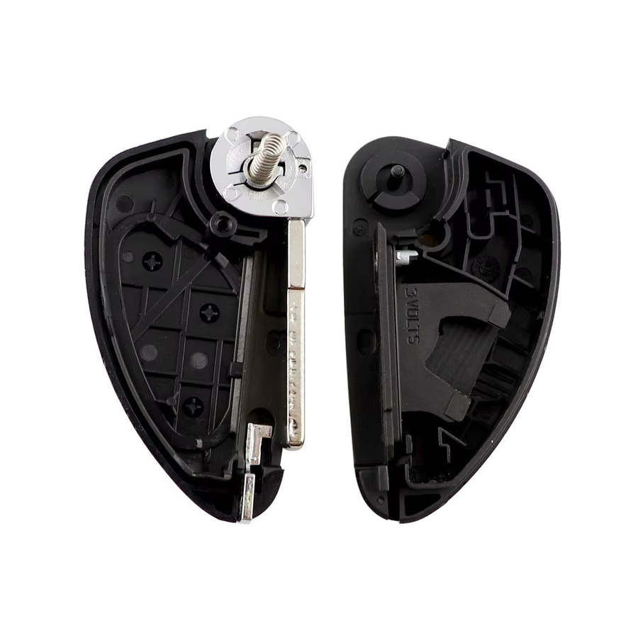 YIQIXIN Flip Remote Autoschlüssel Gehäuse mit ungeschnittener Klinge für Alfa Romeo 147 156 159 166 GT, 2/3 Tasten, Schwarz - Bild 3