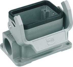 Harting Sockelgehäuse HAN 6B-ASG1-LB-M20 19300061250 aus Aluminium in Grau - Bild 1