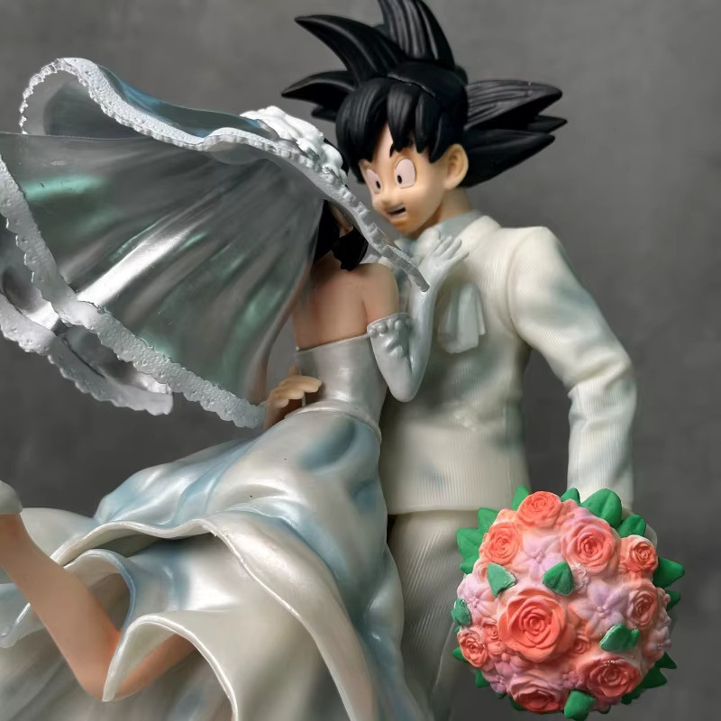 Bandai Dragon Ball Z Goku & Chichi Hochzeitsfigur, PVC-Statue, 31cm - Bild 5