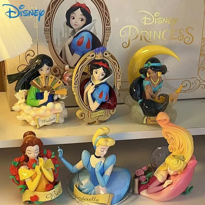 Disney Prinzessin Kunst Büste Serie von TAKARA TOMY als mehrfarbige Anime Actionfigur aus Kunstharz zur Dekoration - Bild 2