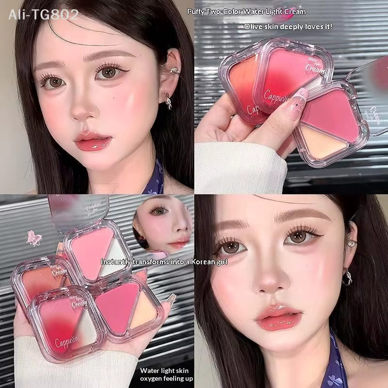 Cappuvini Puder-Rouge-Palette, Pfirsich, Natürlich - Bild 2