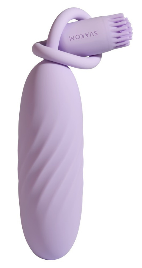 SVAKOM Vibro-Ei Plume mit flexiblem Vibro-Bürstchen in Purple - Bild 2