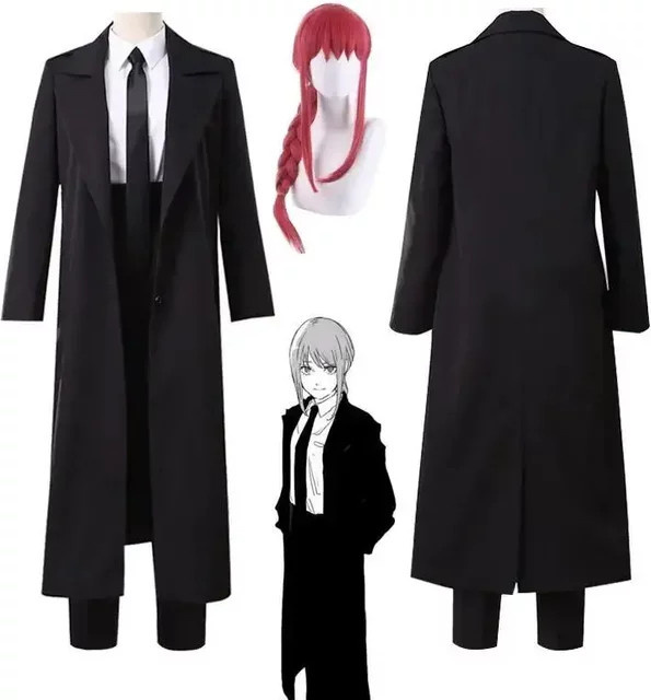 ZOBOTT Chainsaw Man Makima Cosplay Kostüm, Damen, Set / Bundle, Plüsch / Textil - Bild 1