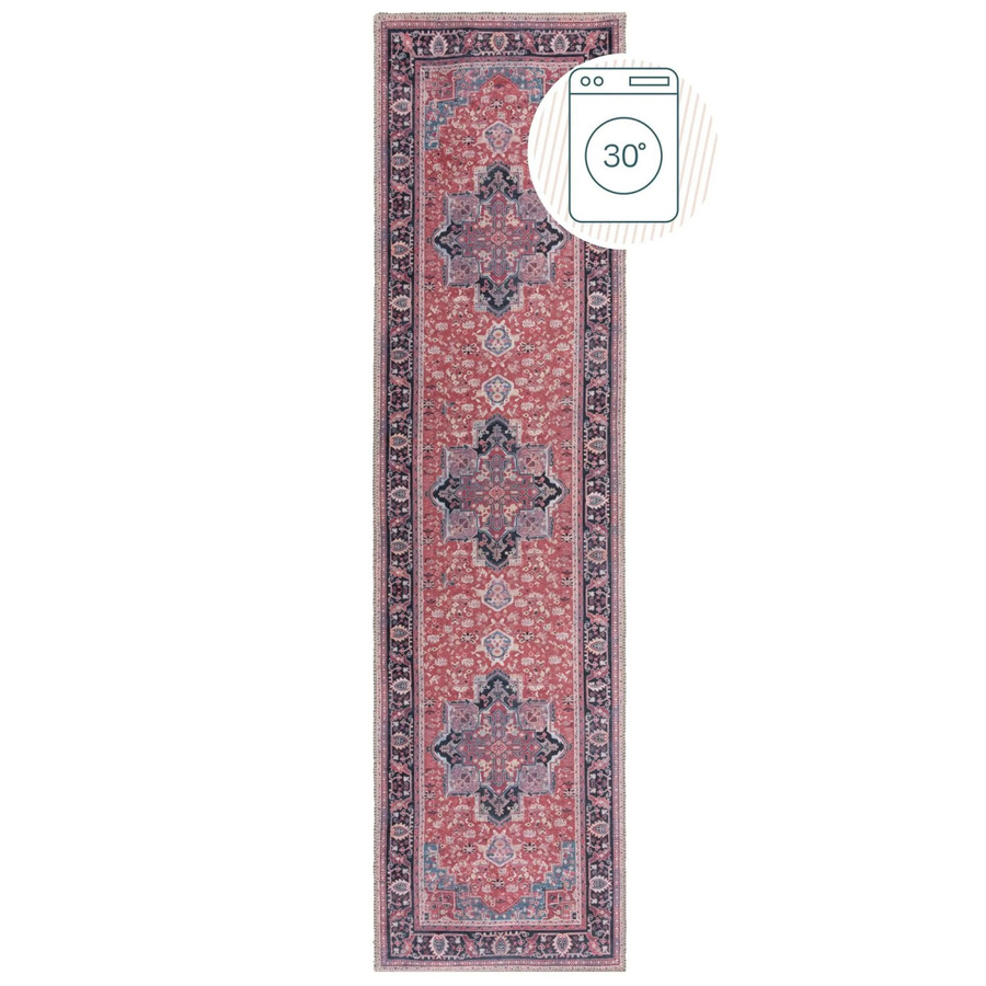 Flair Rugs Vintageteppich Windsor in Rot, rechteckig, B: 60 cm, L: 230 cm - Bild 2