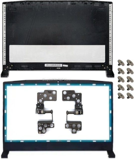 MSI Katana GF66 11UE 11UG Laptop Gehäuse Set in Schwarz inklusive LCD Back Cover, Frontlünette, Scharniere und Topcase - Bild 1