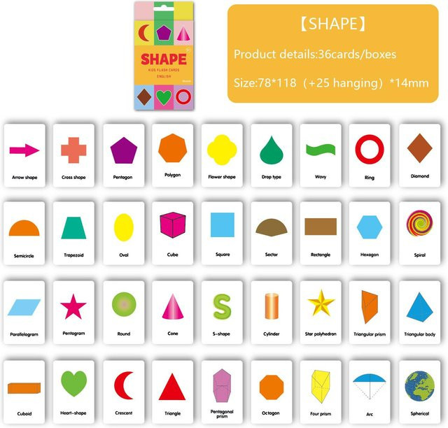 Fashnics Lernkarte Tierform, Lernspielzeug, 36-teiliges Set - Bild 1