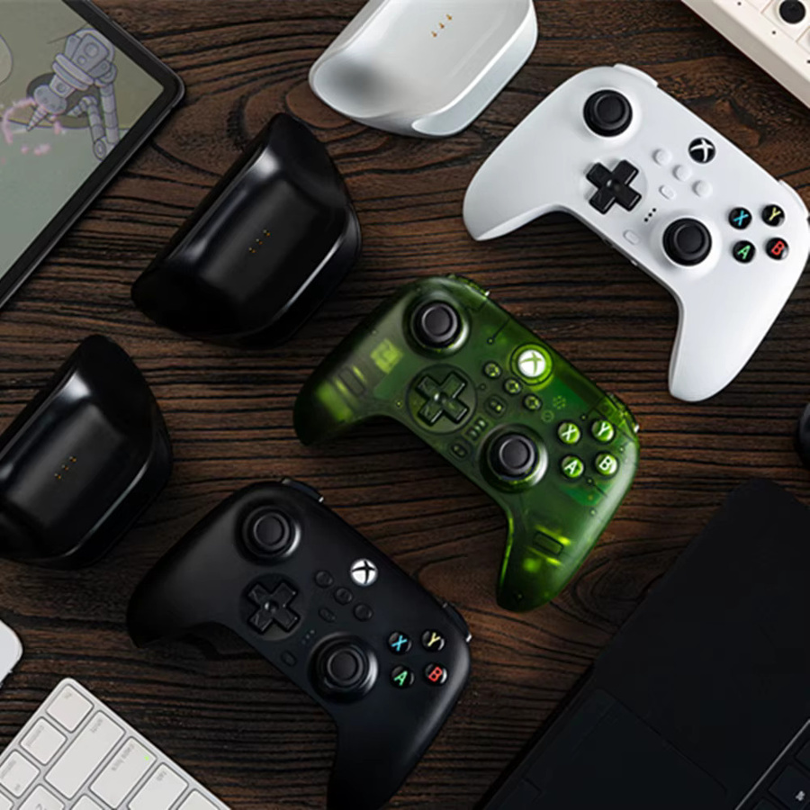 8BitDo Ultimate Bluetooth Controller 3-Modus Gamepad für Xbox Series X|S, Xbox One, PC, Apple und Android in Weiß-Grün - Bild 2