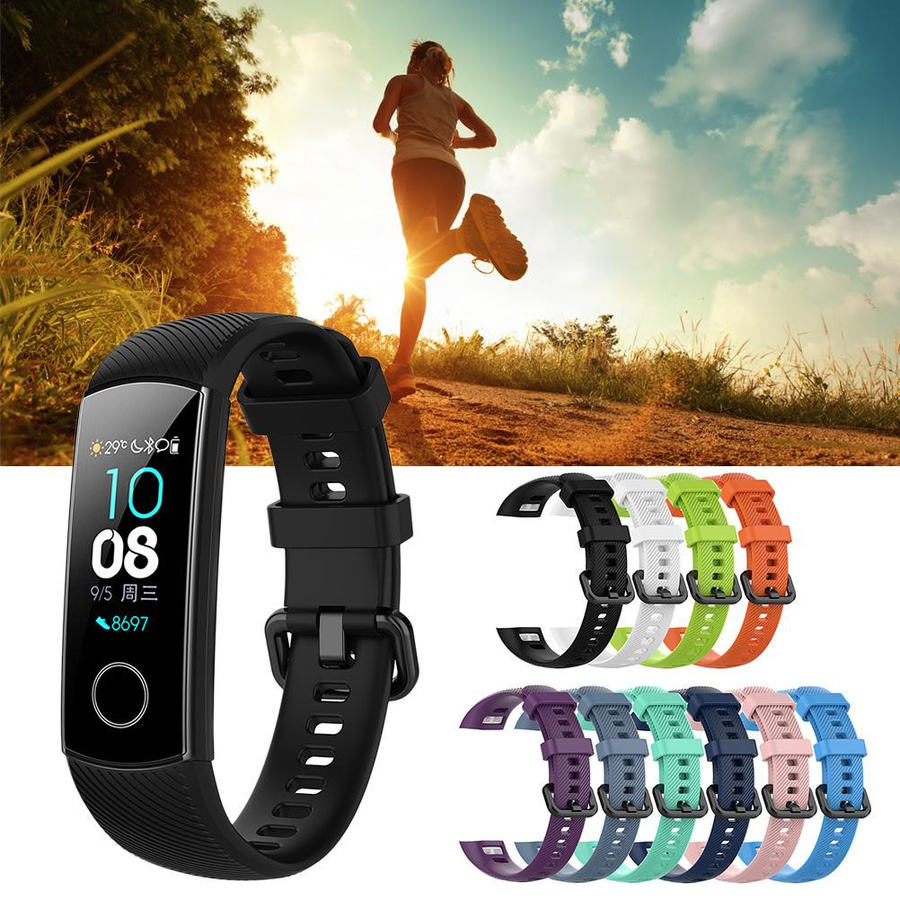 OutsideWorld Silikon-Armband für Huawei Honor 3 4 Smartwatch in Sky Blue - Bild 2