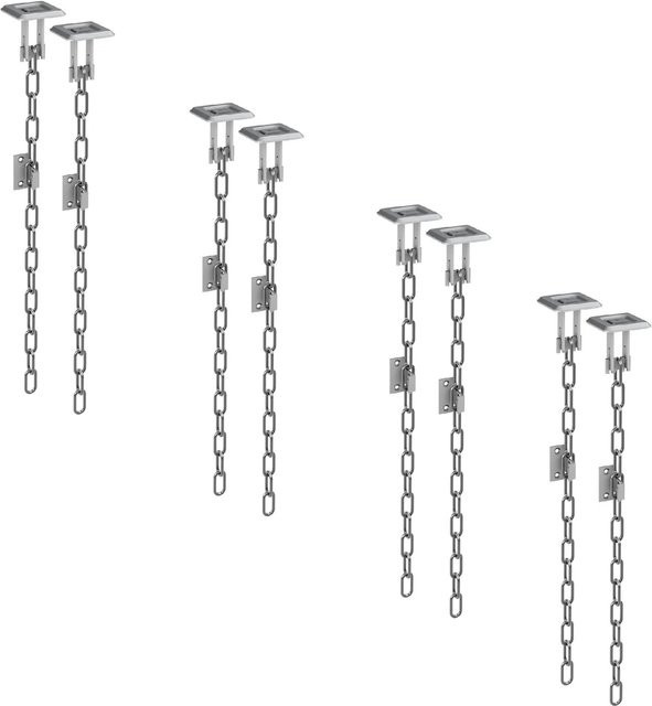BASI Gitterrostsicherung GS 70 für Kellerschächte in Silber, 4 Paar (4 VE) - Bild 1