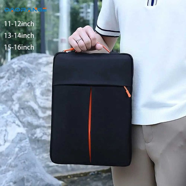 DAORANGE Laptop Handtasche stoßfeste Business Notebook Hülle für 13/15/16 Zoll Ultrabooks in Schwarz oder Pink - Bild 1