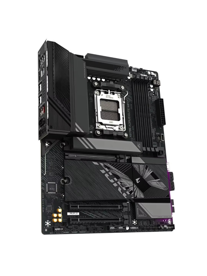 Gigabyte X870E AORUS ELITE WIFI7 Motherboard DDR5 für AMD AM5 Sockel, Schwarz - Bild 4