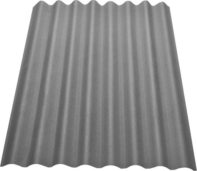 Onduline Easyline Bitumen-Dachplatte intensiv grau, B: 76 cm, T: 100 cm, H: 0,26 cm, Profil 95/38 - Bild 1